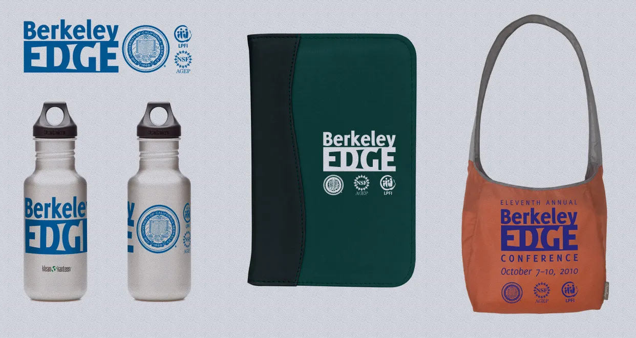 Berkeley Edge Logo and Schwag Design