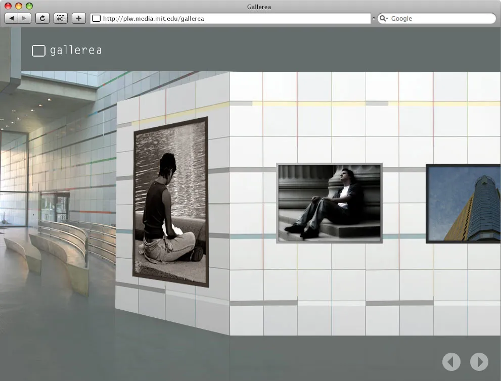 MIT Media Lab Gallerea Website