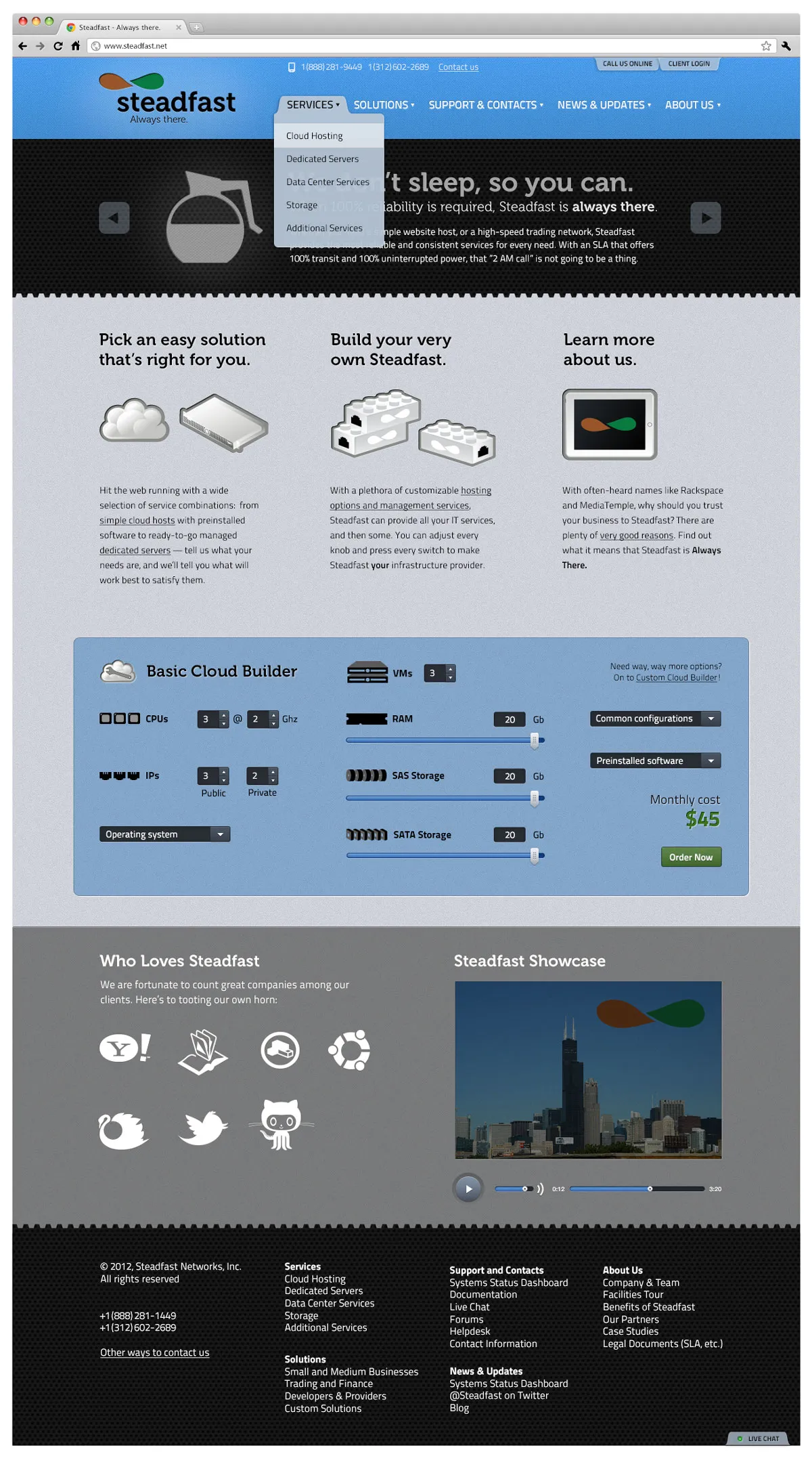 Steadfast Networks Website